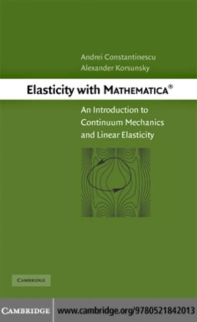 Produktbild: Elasticity with Mathematica (R)