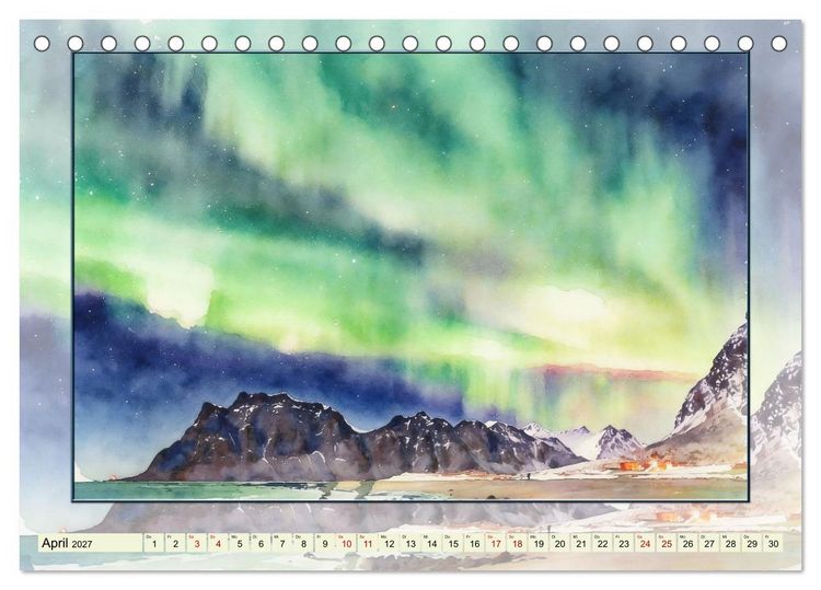 Produktbild: Impressionen aus Norwegen (Tischkalender 2027 DIN A5 quer), CALVENDO Monatskalender