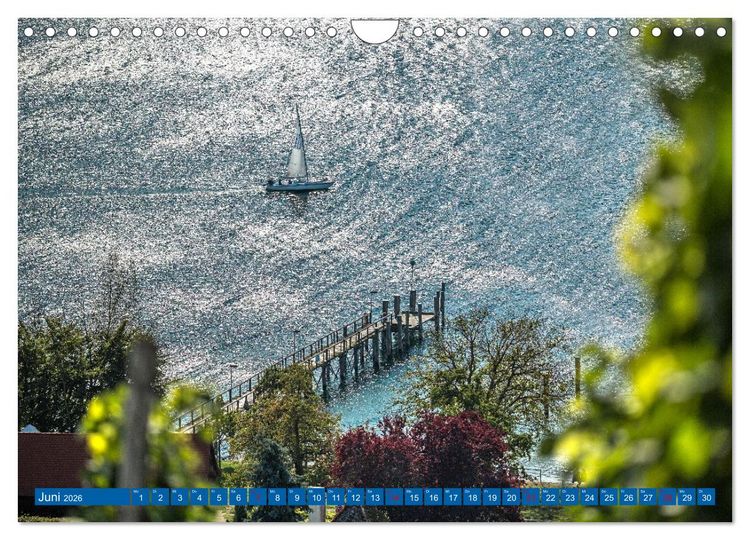 Produktbild: Drei L&auml;nder ein See - Bodensee (Wandkalender 2026 DIN A4 quer), CALVENDO Monatskalender