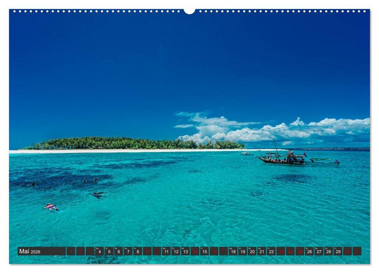 Produktbild: Karibu Sansibar (hochwertiger Premium Wandkalender 2026 DIN A2 quer), Kunstdruck in Hochglanz