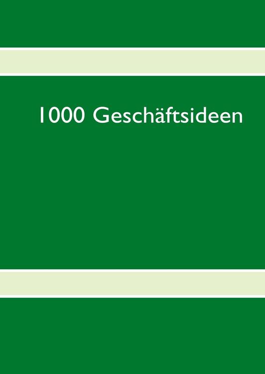 Produktbild: 1000 Gesch&auml;ftsideen