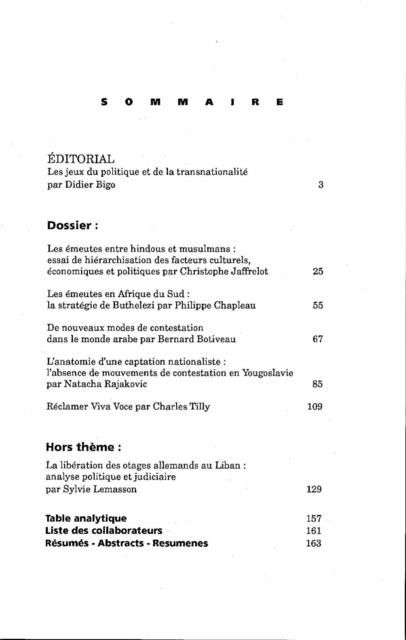 Produktbild: Emeutes urbaines : Le retour du politique