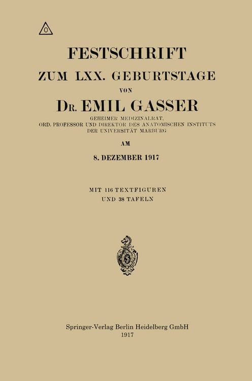 Produktbild: Festschrift Zum LXX. Geburtstage