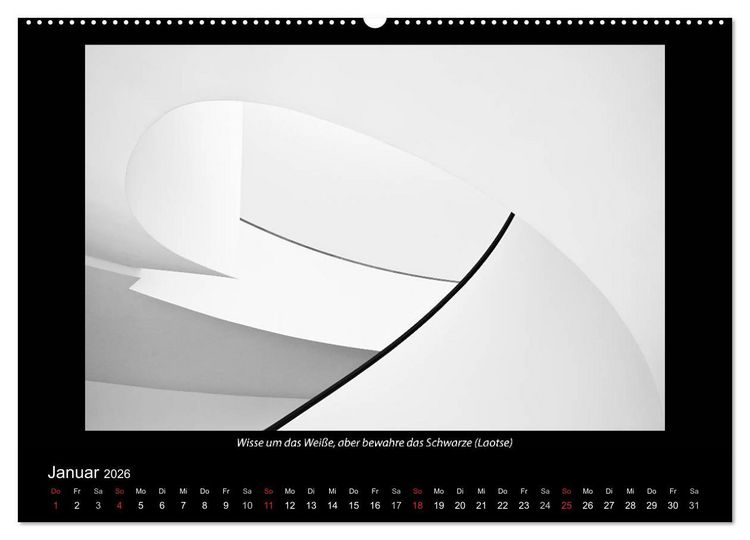 Produktbild: Schwarz-Weis(s)heiten (Wandkalender 2026 DIN A2 quer), CALVENDO Monatskalender