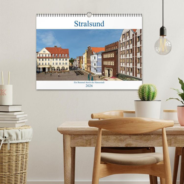 Produktbild: Ein Bummel durch die Hansestadt Stralsund (Wandkalender 2026 DIN A3 quer), CALVENDO Monatskalender
