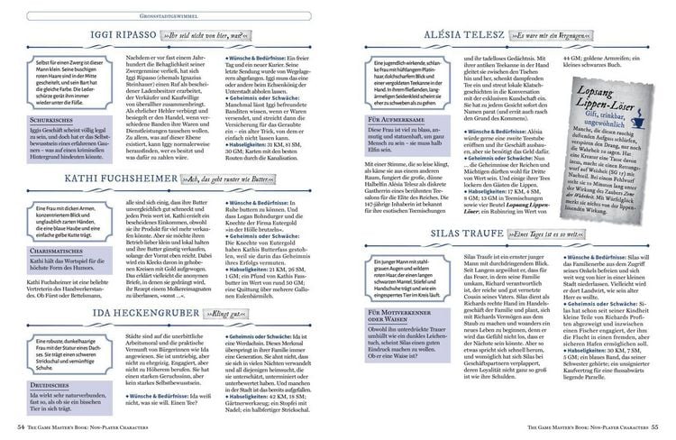 Produktbild: The Game Master&rsquo;s Book: Non-Player Characters
