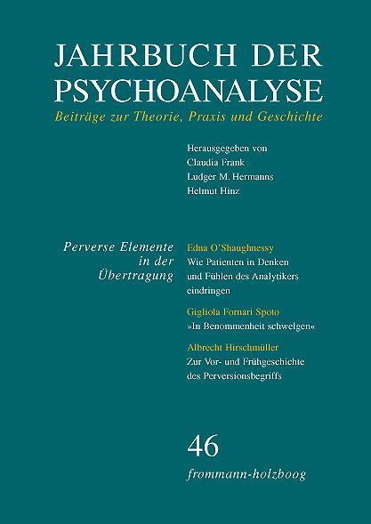 Produktbild: Jahrbuch der Psychoanalyse / Band 46: &rsaquo;Perverse Elemente in der &Uuml;bertragung&lsaquo;