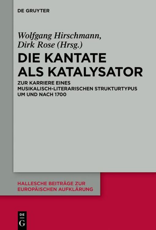 Bild vom Artikel Die Kantate als Katalysator vom Autor Wolfgang Hirschmann