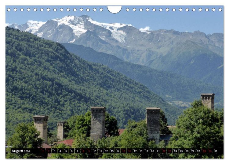 Produktbild: Einzigartiger Kaukasus (Wandkalender 2026 DIN A4 quer), CALVENDO Monatskalender
