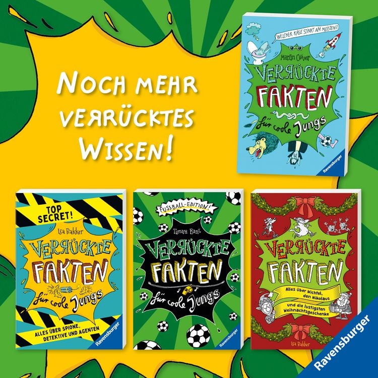 Produktbild: Verr&uuml;ckte Fakten - Verr&uuml;ckte Fakten f&uuml;r coole Jungs. Fu&szlig;ball-Edition