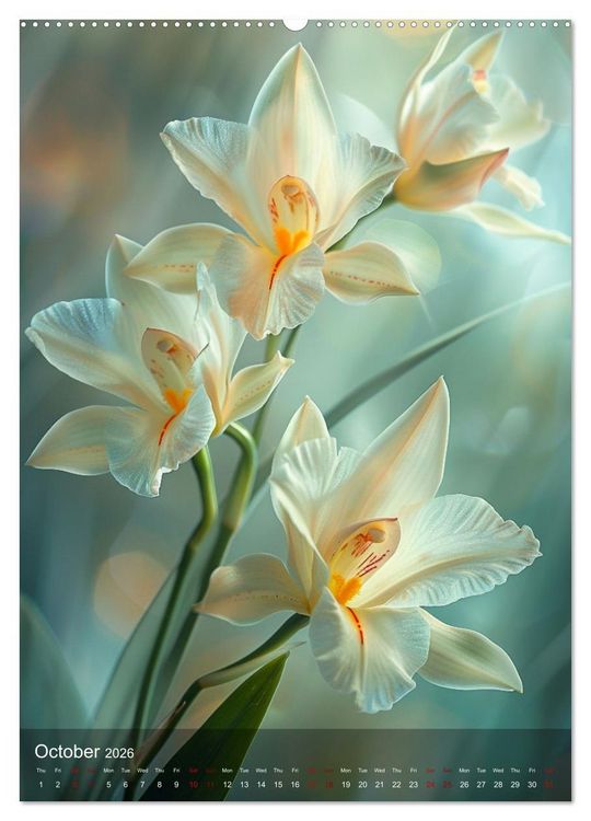 Produktbild: Ethereal Orchids (Wall Calendar 2026 DIN A2 portrait), CALVENDO 12 Month Wall Calendar