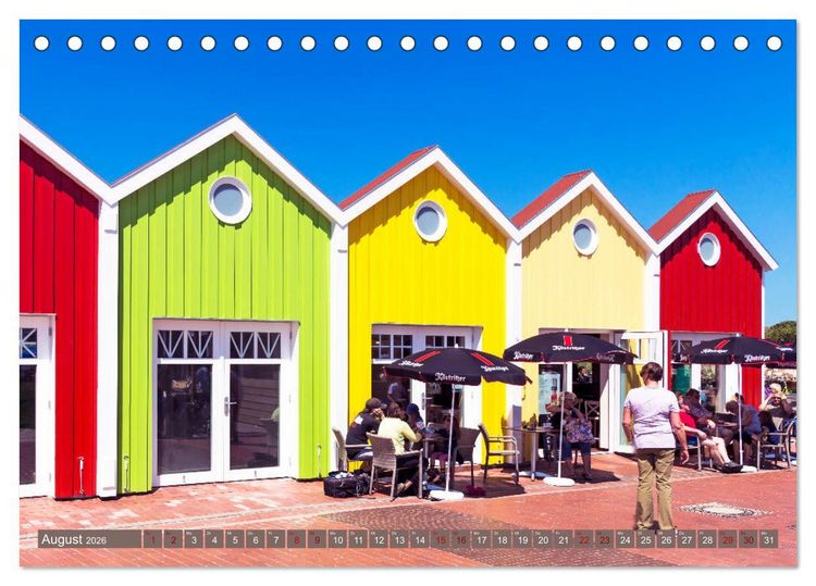 Produktbild: Inselliebe Langeoog (Tischkalender 2026 DIN A5 quer), CALVENDO Monatskalender