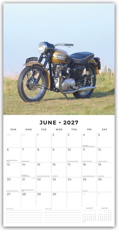 Produktbild: Classic Bikes &ndash; Klassische Motorr&auml;der 2027 &ndash; 16-Monatskalender