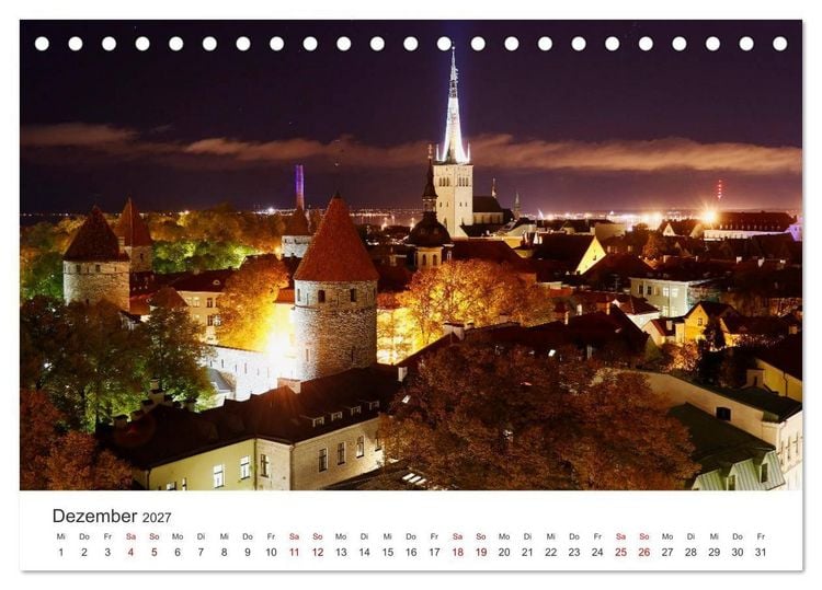 Produktbild: Estland - Pittoreske Sch&ouml;nheit im Baltikum (Tischkalender 2027 DIN A5 quer), CALVENDO Monatskalender