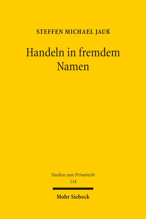 Produktbild: Handeln in fremdem Namen