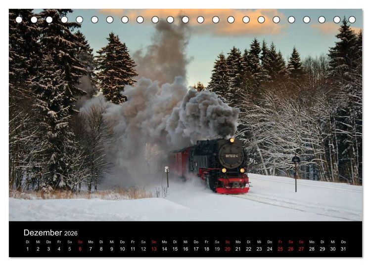 Produktbild: Unter Dampf in Sachsen Anhalt 2.0 (Tischkalender 2026 DIN A5 quer), CALVENDO Monatskalender