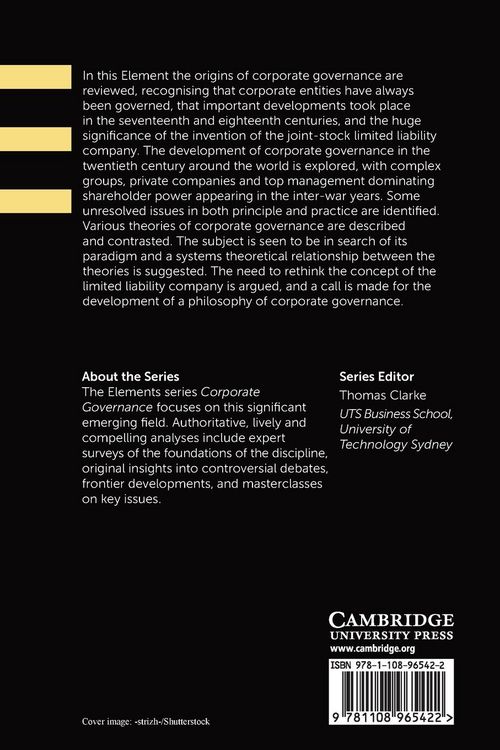 Produktbild: The Evolution of Corporate Governance