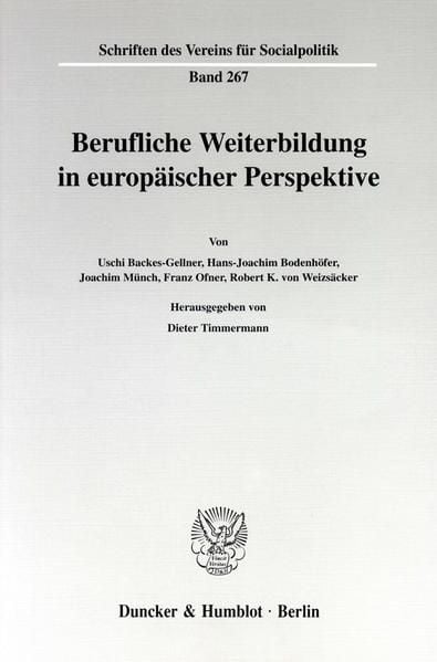 Produktbild: Berufliche Weiterbildung in europ&auml;ischer Perspektive.