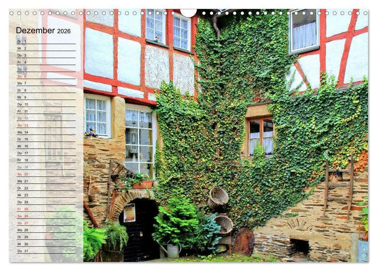 Produktbild: Eine Perle an der Mosel - Beilstein (Wandkalender 2026 DIN A3 quer), CALVENDO Monatskalender