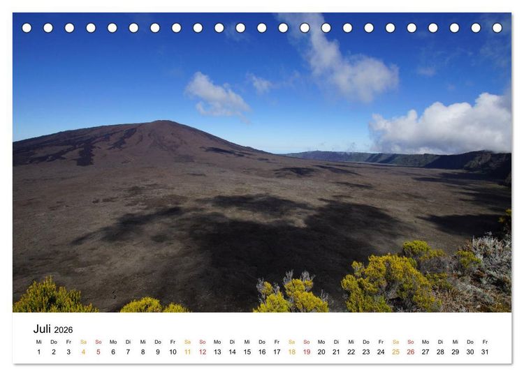 Produktbild: La R&eacute;union - Auf der Insel der Gef&uuml;hle (Tischkalender 2026 DIN A5 quer), CALVENDO Monatskalender