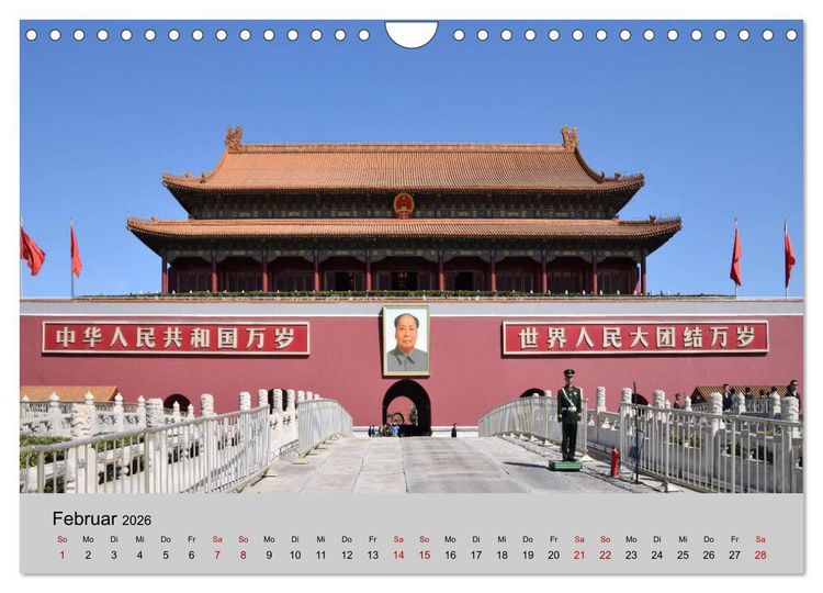 Produktbild: China-Impressionen (Wandkalender 2026 DIN A4 quer), CALVENDO Monatskalender