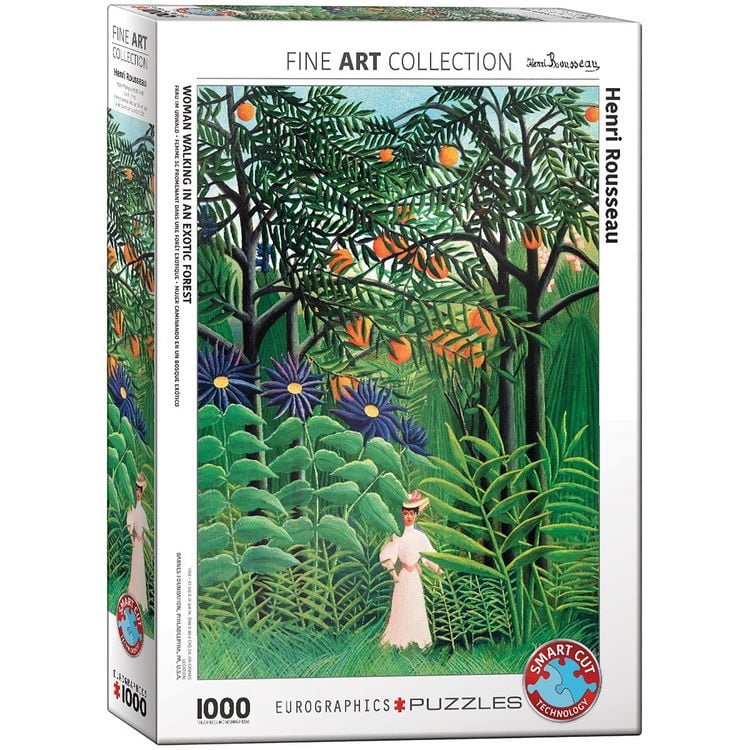 Produktbild: Woman in an Exotic Forest by Henri Rousseau (Puzzle)