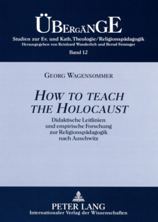 Produktbild: &laquo;How to teach the Holocaust&raquo;