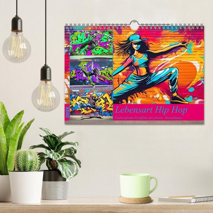 Produktbild: Lebensart Hip Hop (Wandkalender 2026 DIN A4 quer), CALVENDO Monatskalender