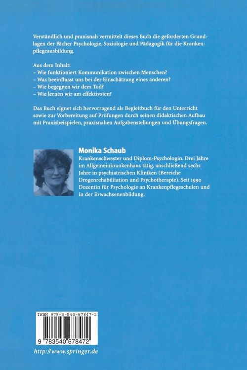 Produktbild: Psychologie, Soziologie und P&auml;dagogik f&uuml;r die Pflegeberufe