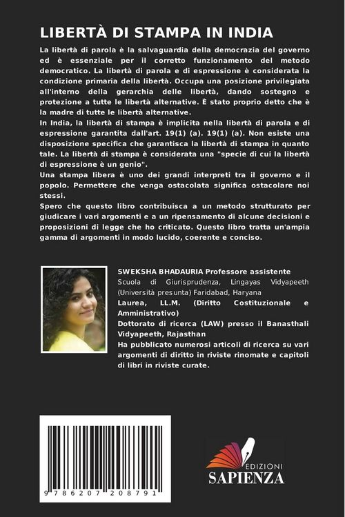Produktbild: LIBERT&Agrave; DI STAMPA IN INDIA
