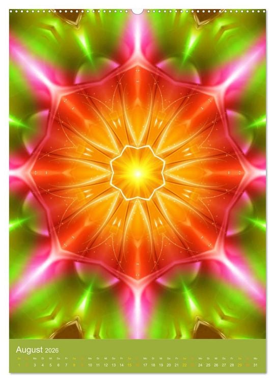 Produktbild: Lichtvolle Mandalas (Wandkalender 2026 DIN A2 hoch), CALVENDO Monatskalender