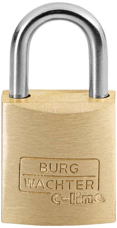 Produktbild: Burg W&auml;chter 2951 Vorh&auml;ngeschloss 15.00 mm verschieden schlie&szlig;end Messing Schl&uuml;sselschloss
