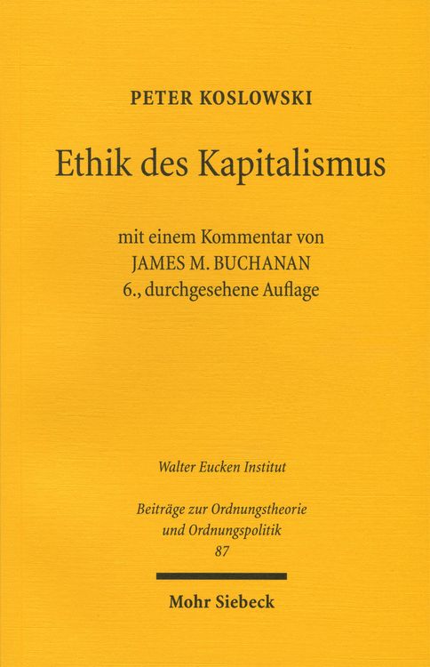 Produktbild: Ethik des Kapitalismus