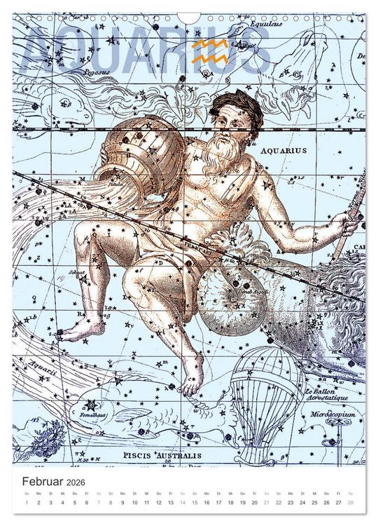 Produktbild: Sternzeichenkalender (Wandkalender 2026 DIN A3 hoch), CALVENDO Monatskalender