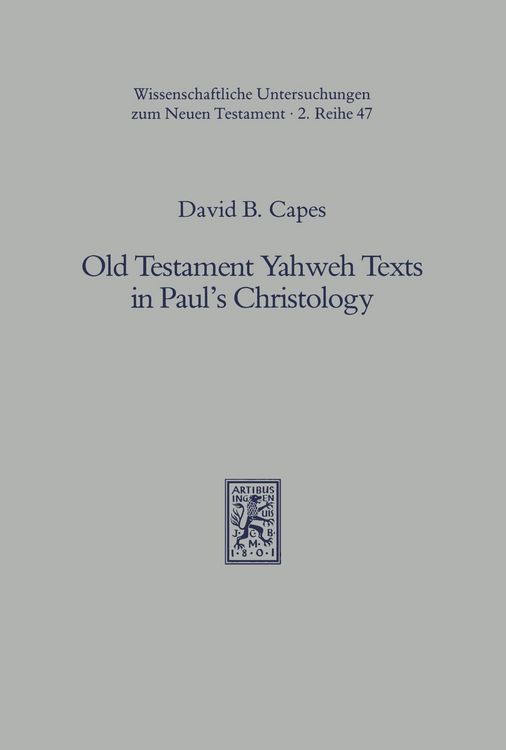 Produktbild: Old Testament Yahweh Texts in Paul's Christology