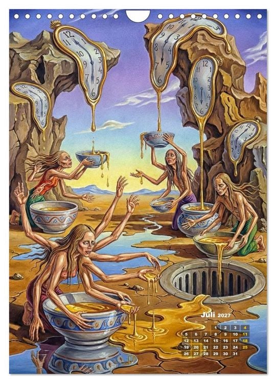 Produktbild: Dali und Magritte: zwei surreale Wirklichkeiten (Wandkalender 2027 DIN A4 hoch), CALVENDO Monatskalender