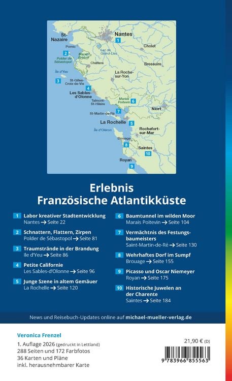 Produktbild: MICHAEL M&Uuml;LLER Reisef&uuml;hrer Franz&ouml;sische Atlantikk&uuml;ste