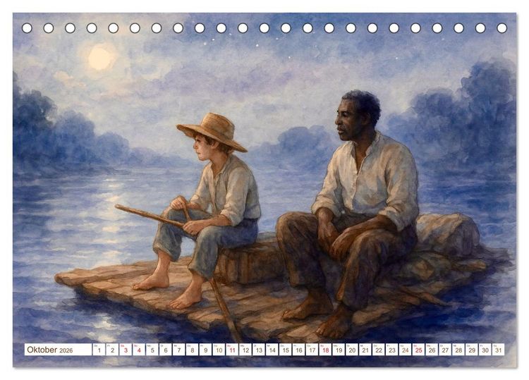 Produktbild: Mark Twain (Tischkalender 2026 DIN A5 quer), CALVENDO Monatskalender