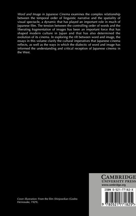 Produktbild: Word and Image in Japanese Cinema
