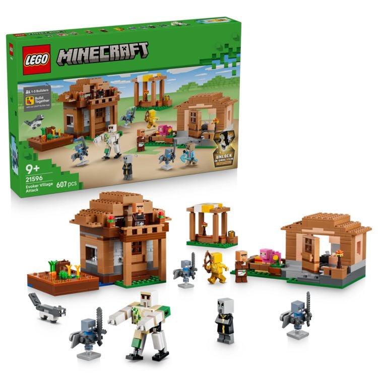 Produktbild: LEGO Minecraft 21596 Angriff des Magiers auf das Dorf, Gamer Spielzeug