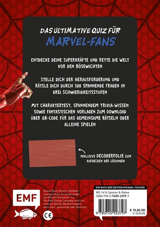 Produktbild: Das inoffizielle Quiz f&uuml;r Marvel-Fans