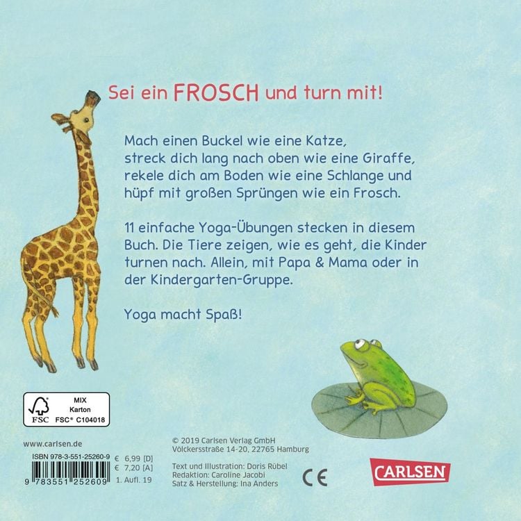 Produktbild: Turnen wie die Tiere - Yoga f&uuml;r Kinder