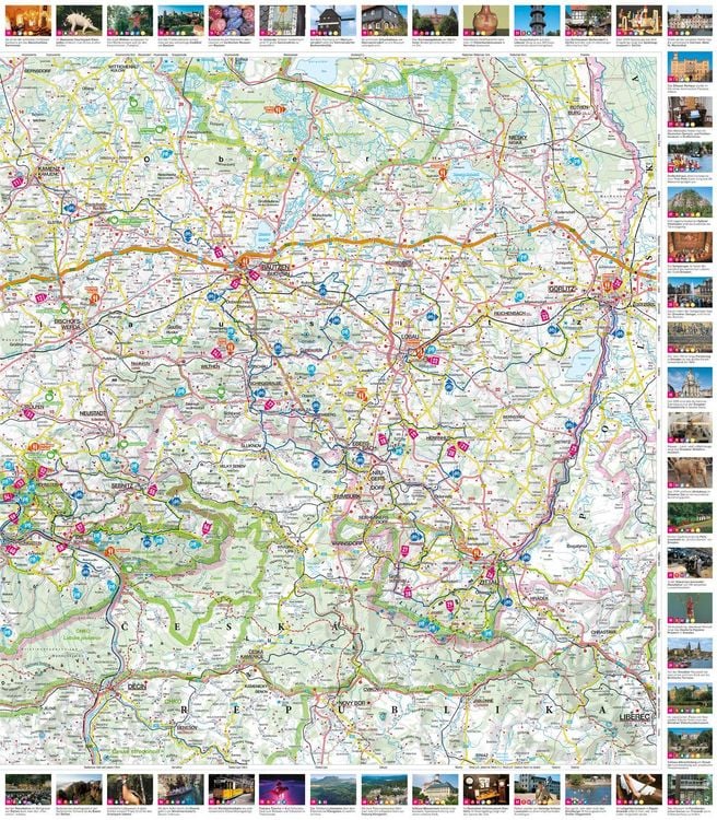 Produktbild: MARCO POLO Freizeitkarte 24 Dresden, Oberlausitz, S&auml;chsische Schweiz 1:100.000