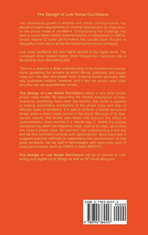 Produktbild: The Design of Low Noise Oscillators
