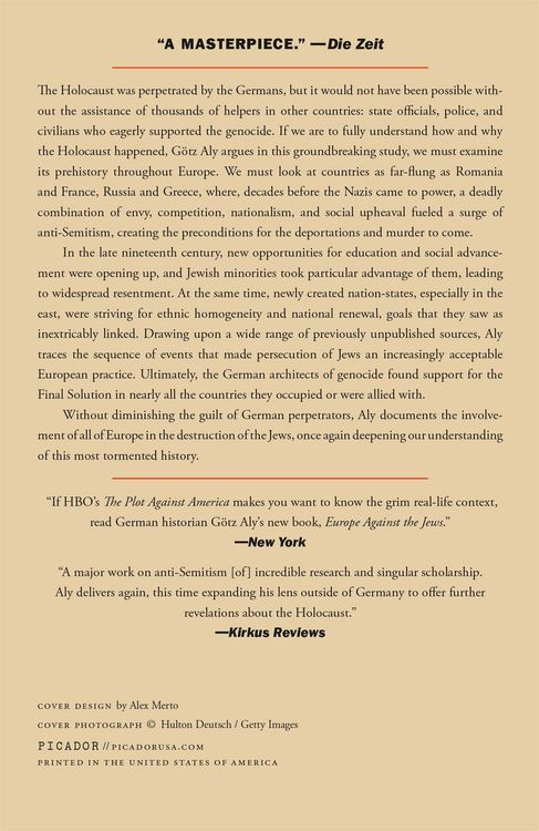 Produktbild: Europe Against the Jews, 1880-1945