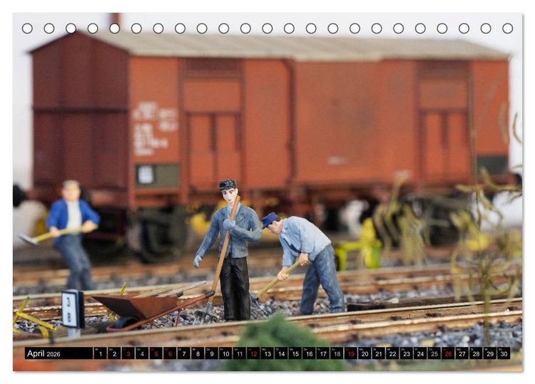 Produktbild: Kleine Bahnwelt in Spur 1 (Tischkalender 2026 DIN A5 quer), CALVENDO Monatskalender