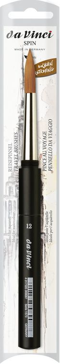 Produktbild: da Vinci Pinsel COSMOTOP-SPIN Aquarellpinsel, Serie 1573 Gr. 12, sogenannter Reisepinsel