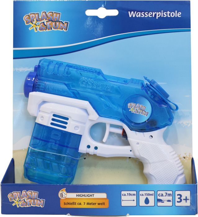 Produktbild: Splash und Fun Wasserpistole 19 cm, 150 ml