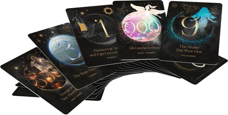 Produktbild: Cosmic Numbers - 42 numerology cards with booklet GB (English)
