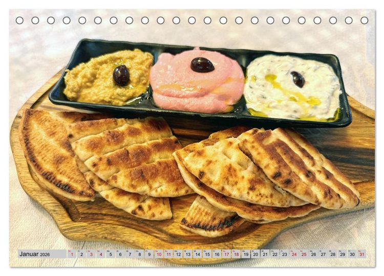 Produktbild: Griechisch Lecker (Tischkalender 2026 DIN A5 quer), CALVENDO Monatskalender
